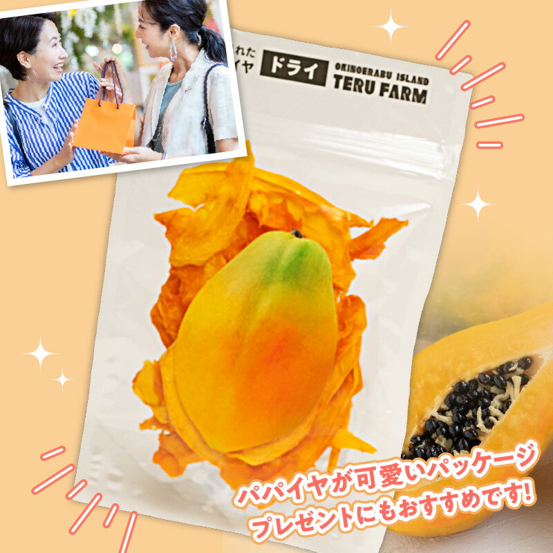 【ふるさと納税】先行受付 沖永良部島 無添加 ドライフルーツ パパイヤ 30g × 5袋 計 150g 果物 フルーツ グルメ 美味しい 甘い 常温 南国 鹿児島県 和泊町 株式会社TERU お取り寄せ お取り寄せグルメ 送料無料 サムネイル3