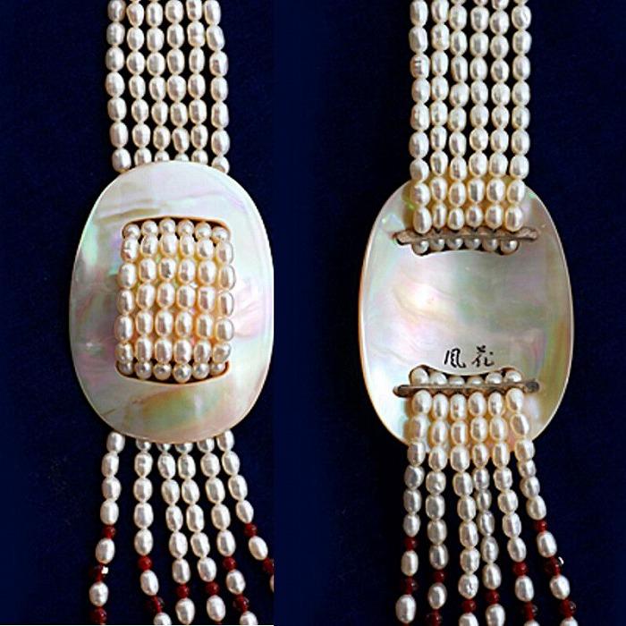 【ふるさと納税】夜光貝とパールを素材にした「ロングネックレス」貝工房かざはな【NLP-3】 | 伝統工芸品 アクセサリー 貝アクセサリー ネックレス ロングネックレス シルバー 夜光貝 パール 赤メノウ 人気 贈答 ギフト プレゼント お取り寄せ ヨロン 与論島 サムネイル3