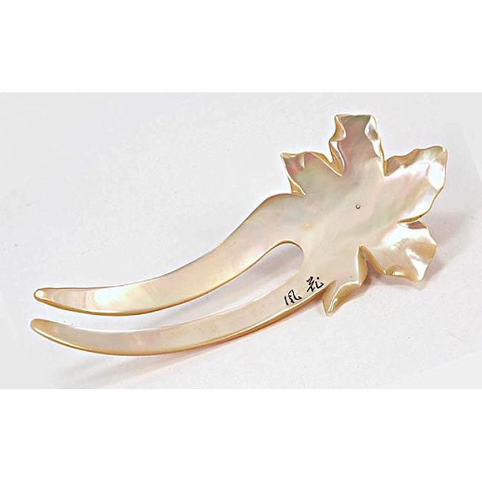 【ふるさと納税】夜光貝と赤珊瑚を素材にした「かんざし」貝工房かざはな【KS-2】 サムネイル2