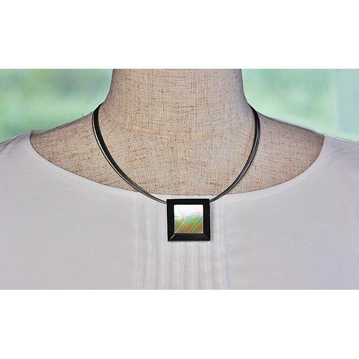 【ふるさと納税】夜光貝を素材にした「コードペンダント」＜NC-5＞【貝工房かざはな】 サムネイル2