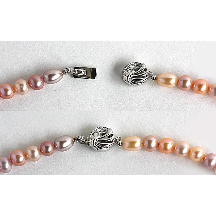 【ふるさと納税】夜光貝と淡水パールを素材にした「ネックレス」＜NR-3＞【貝工房かざはな】 サムネイル3