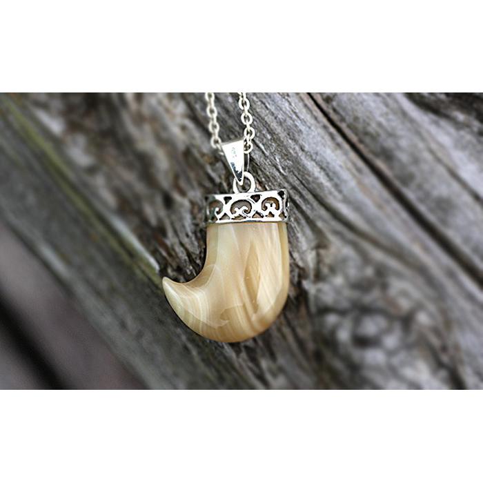 【ふるさと納税】夜光貝を素材にした「チェーンペンダント」＜PL-1＞【貝工房かざはな】 サムネイル2