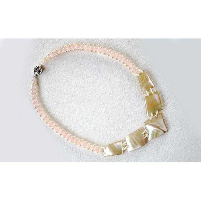 【ふるさと納税】夜光貝とパールを素材にした「ネックレス」貝工房かざはな【NN-1】 サムネイル2