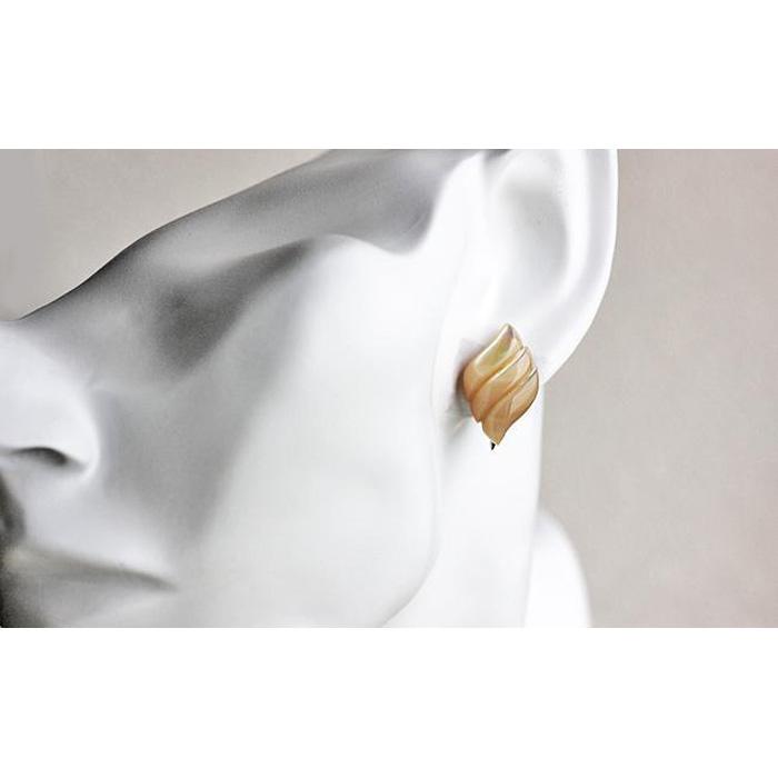 【ふるさと納税】夜光貝を素材にした「イヤリング」貝工房かざはな【ED-5】 サムネイル2