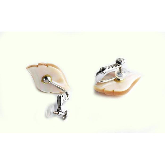 【ふるさと納税】夜光貝を素材にした「イヤリング」貝工房かざはな【ED-5】 サムネイル3