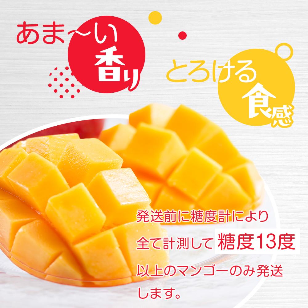 【ふるさと納税】★先行予約【2026年7月上旬以降発送】与論島産　島っ娘マンゴー（優品）4kg　10～14個　糖度13度以上 | フルーツ 果物 くだもの 食品 人気 おすすめ 送料無料 サムネイル3