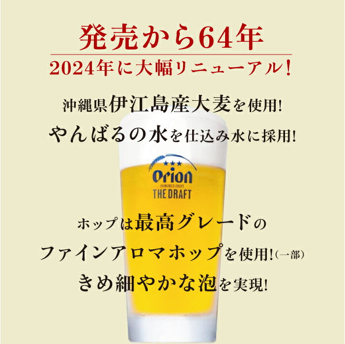 【ふるさと納税】オリオン　ザ・ドラフトビール（500ml×24本）*県認定返礼品／オリオンビール* サムネイル2