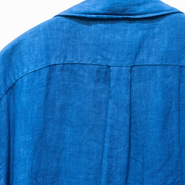 【ふるさと納税】【石垣島の藍染工房】半袖シャツ【カラー:ブルー】【サイズ:Sサイズ】KB-164-1 サムネイル3