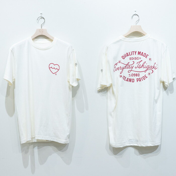 【ふるさと納税】EDISG Tシャツ Island Pride【カラー:オフホワイト】【サイズ:XLサイズ】KB-73-1 サムネイル3