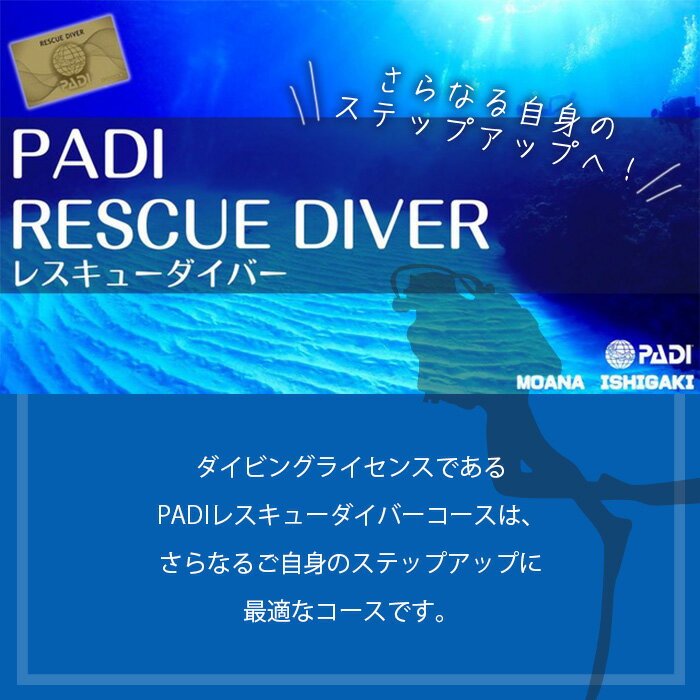 【ふるさと納税】【ダイビングライセンス】PADIレスキューダイバーコース 2日間 1名様 MO-4 サムネイル3