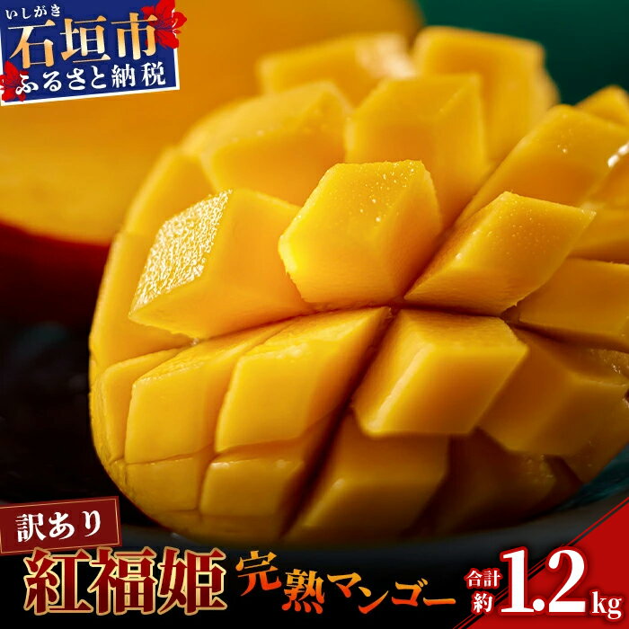 内容量を選べる【2026年発送】訳あり「紅福姫ブランド」石垣島のマンゴー（約1.2kg）or（約2.4kg）or（約3.6kg）| 沖縄県 石垣市 産地直送 旬 石垣島産 マンゴー 完熟マンゴー アーウィン種マンゴー
