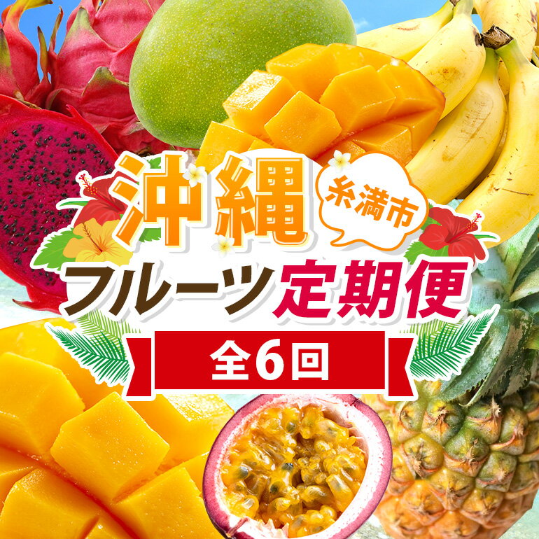 【定期便全6回】沖縄 フルーツ 定期便 6回 パッションフルーツ パイナップル パイン マンゴー キーツマンゴー ドラゴンフルーツ バナナ フルーツ定期便 旬 フルーツ 果物 くだもの 沖縄マンゴー 定期便 季節の果物 産地直送 沖縄県 糸満市 送料無料 先行予約