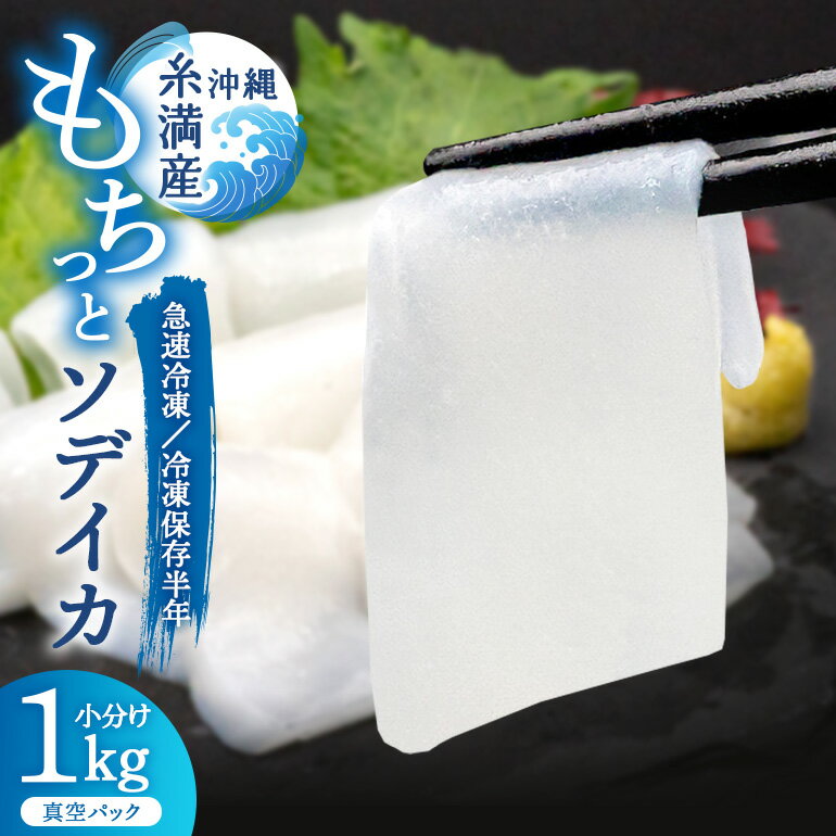 モチっとした新食感！ ソデイカ ( セーイカ ) 約 1kg いか 刺身 イカ 大容量 真空パック 小分け 訳あり 訳アリ いか刺身 お徳用 急速 冷凍 直送 海産物 簡易包装 沖縄 グルメ 沖縄県 海産物 産地直送 冷凍保存 半年 長期保存 12,000円 アカイカ メオトイカ