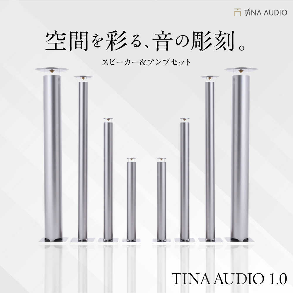 知名オーディオ TINA AUDIO 1.0 スピーカー＆アンプセット スピーカー サウンドバー 高音質 おすすめ おしゃれ 沖縄市 / 有限会社知名御多出横 [BCAB001]