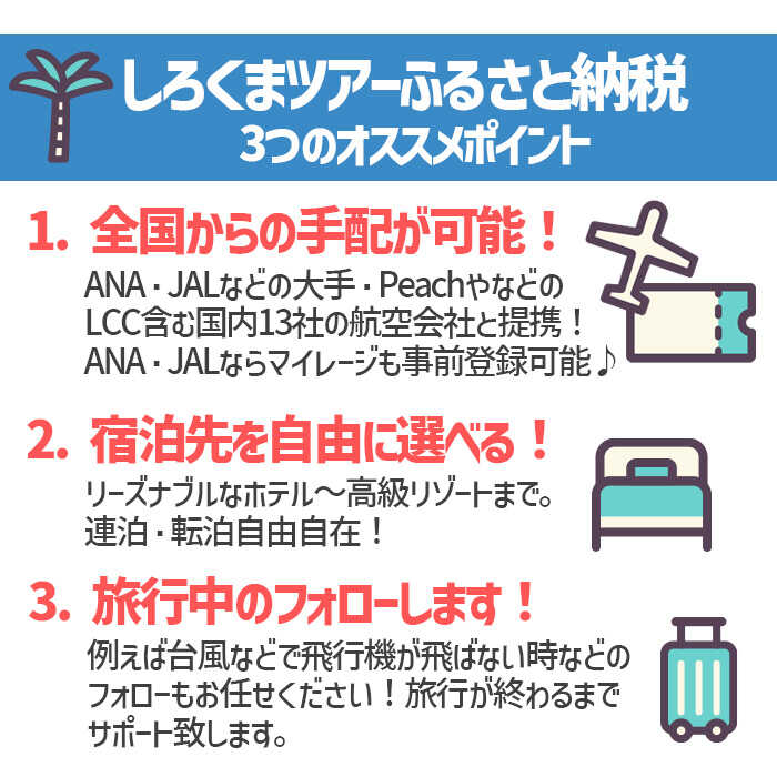 【ふるさと納税】【沖縄市】しろくまツアーで利用可能なWEB旅行クーポン (15万円分) 沖縄旅行 観光 ツアー トラベルクーポン 電子クーポン 150000円 沖縄市 / 株式会社ホワイト・ベアーファミリー [BCAV007] サムネイル3