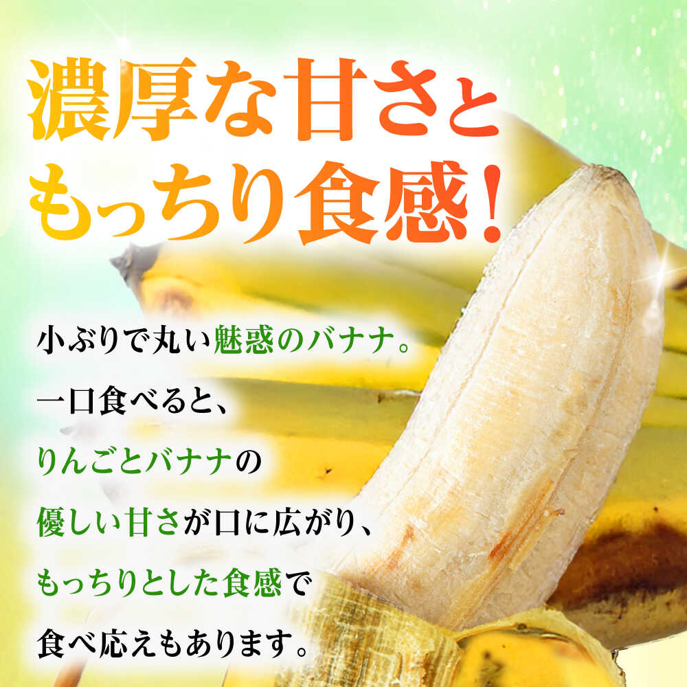 【ふるさと納税】ムッチリ食感！沖縄県産アップルバナナ 2kg バナナ フルーツ 果物 無農薬 banana 沖縄市 / タカエス フルーツ＆ベジタブル [BCBH001] サムネイル3