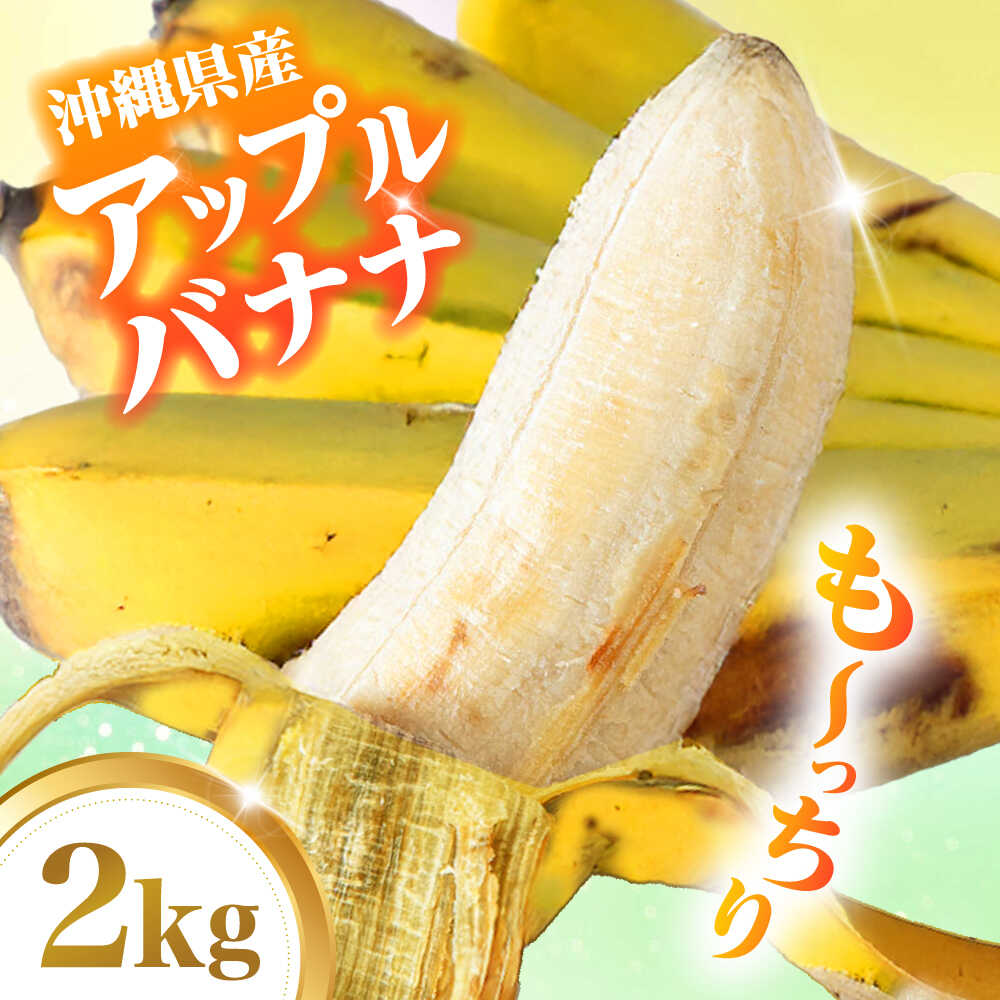 ムッチリ食感！沖縄県産アップルバナナ 2kg バナナ フルーツ 果物 無農薬 banana 沖縄市 / タカエス フルーツ＆ベジタブル [BCBH001]