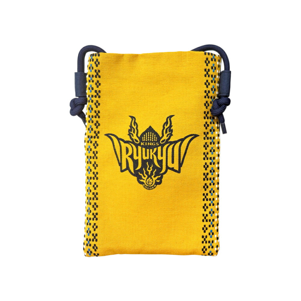 【ふるさと納税】琉球ゴールデンキングス×知花花織 サコッシュ (ネイビー or イエロー) 琉球 キングス グッズ メンズ レディース 沖縄市 / 知花花織事業協同組合 [BCBW001] サムネイル3