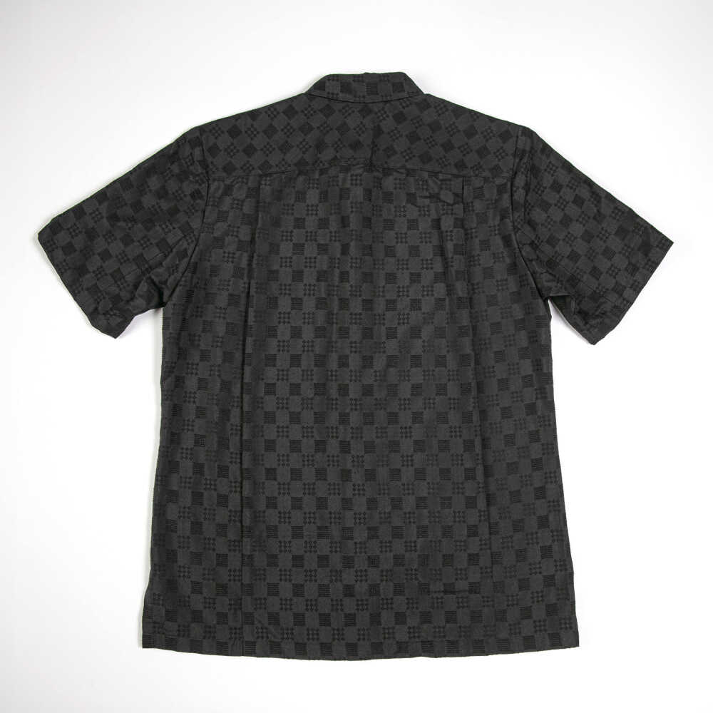 【ふるさと納税】サマーシャツ（ブラック / メンズ）琉球織物 両面浮花織 ファッション フォーマル カジュアル 冠婚葬祭 / 沖縄市 FABRIC SHOP MINAMI[BCCS009] サムネイル3