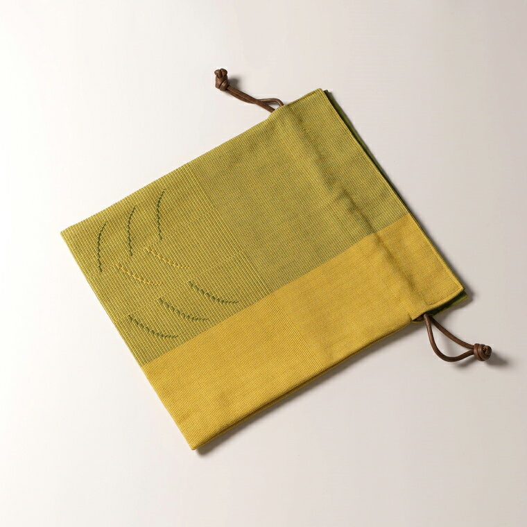 【ふるさと納税】ウージ染め手織りグーシ巾着(AI001) サムネイル2