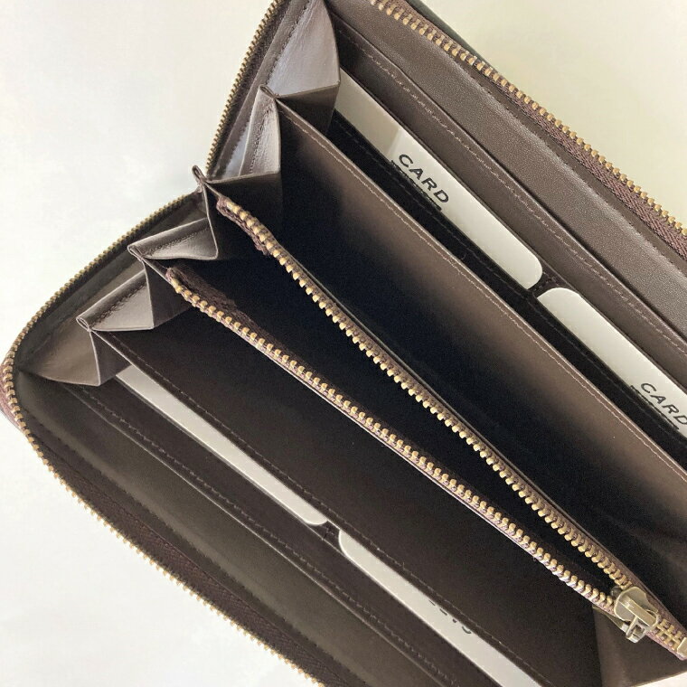 【ふるさと納税】ウージ染めラウンドファスナー束入れ長財布(AI037) サムネイル3