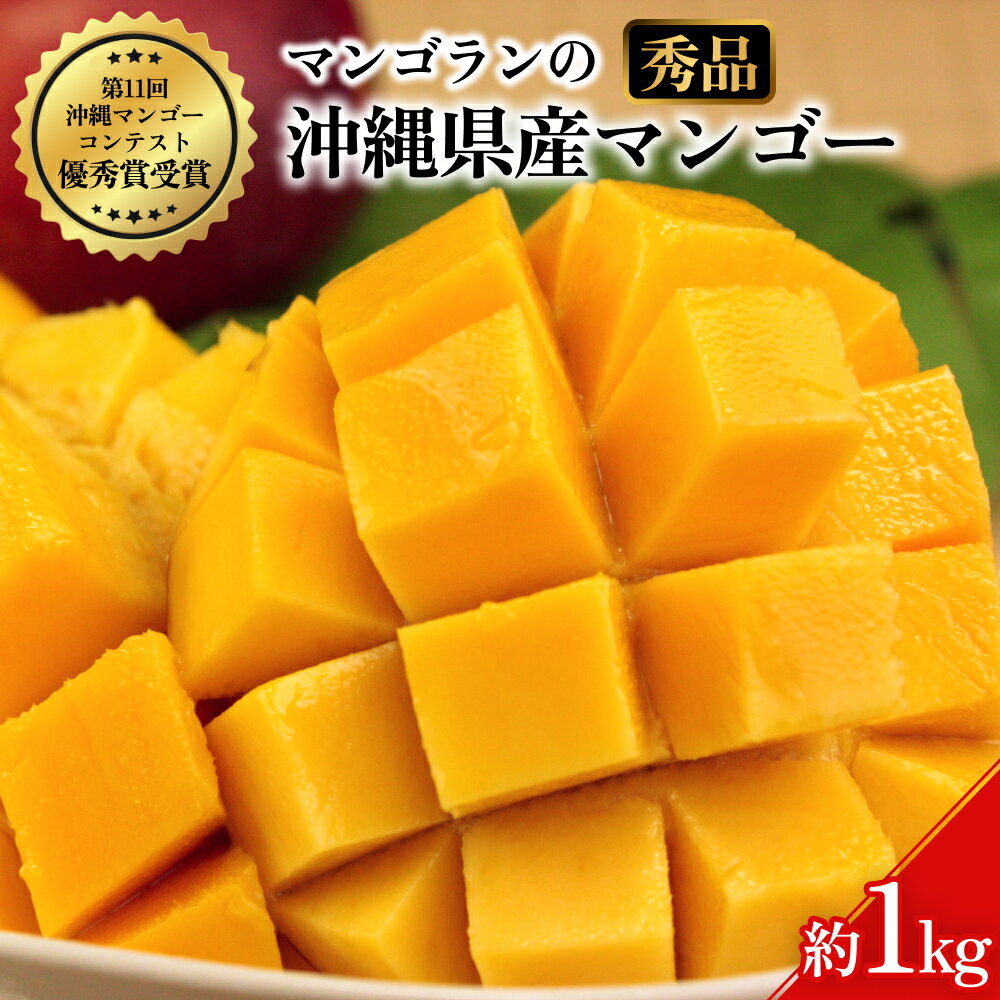 【 先行予約 2026年発送 】秀品 1kg 沖縄県産 マンゴー 1キロ 国産 完熟マンゴー 果物 南国 くだもの フルーツ 完熟 夏 旬 特産品 沖縄 取り寄せ 産地直送 農家直送 甘い 濃厚 うるま市 マンゴラン