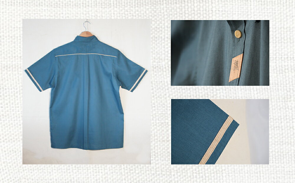 【ふるさと納税】芭蕉布・涼シャツ LLサイズ【芭蕉布こもれび工房】 芭蕉布 伝統工芸 沖縄 シャツ 上品 メンズ トップス サムネイル3