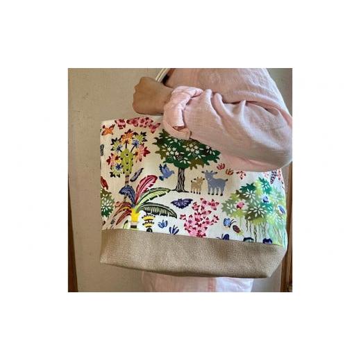 【ふるさと納税】紅型デザイントートバッグ(M) 南城散歩 サムネイル3