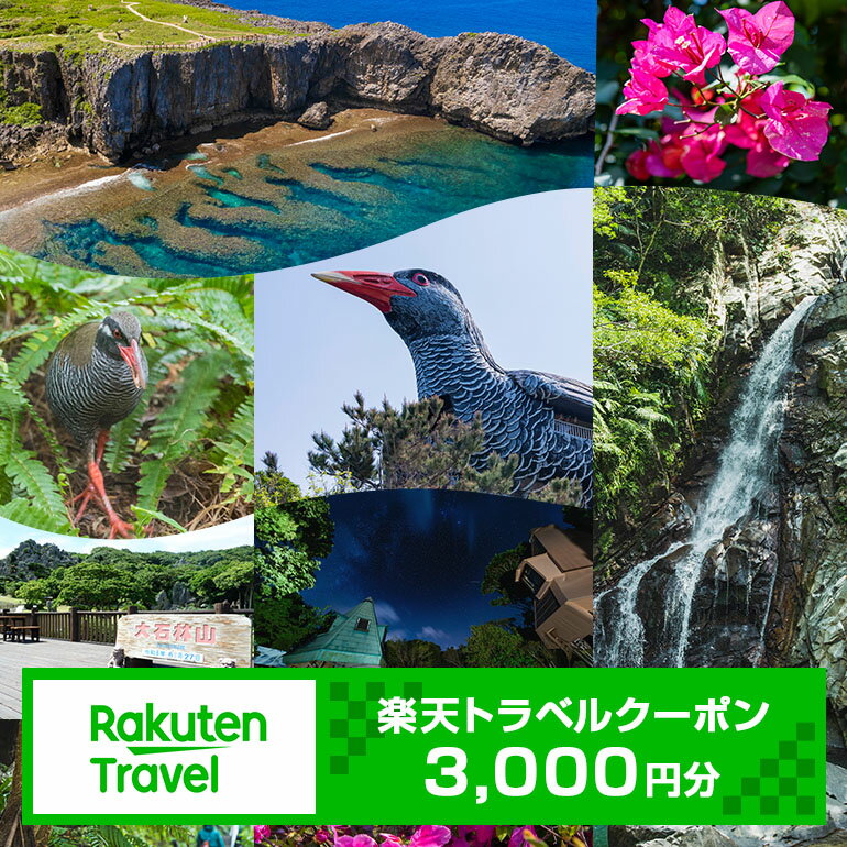 沖縄県国頭村の対象施設で使える楽天トラベルクーポン 寄付額10,000円（クーポン額3,000円）