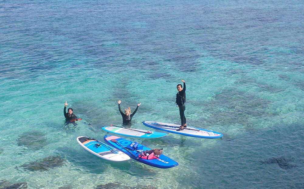 【ふるさと納税】今帰仁ブルーの海で楽しむSUP＆シュノーケリングツアー又はシーカヤック＆シュノーケリングツアー - 画像2