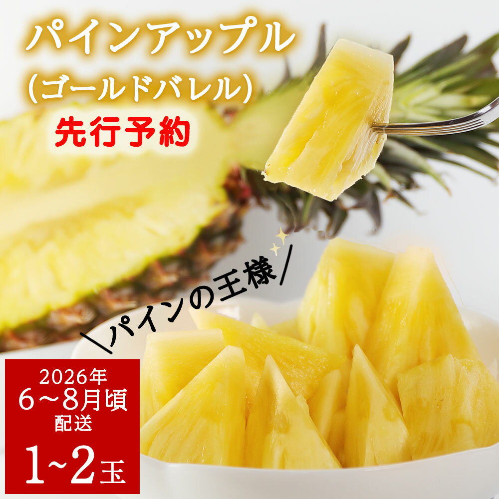 【2026年6～8月頃配送】今帰仁産パインアップル（ゴールドバレル）1.8kg以上　1～2玉　先行予約