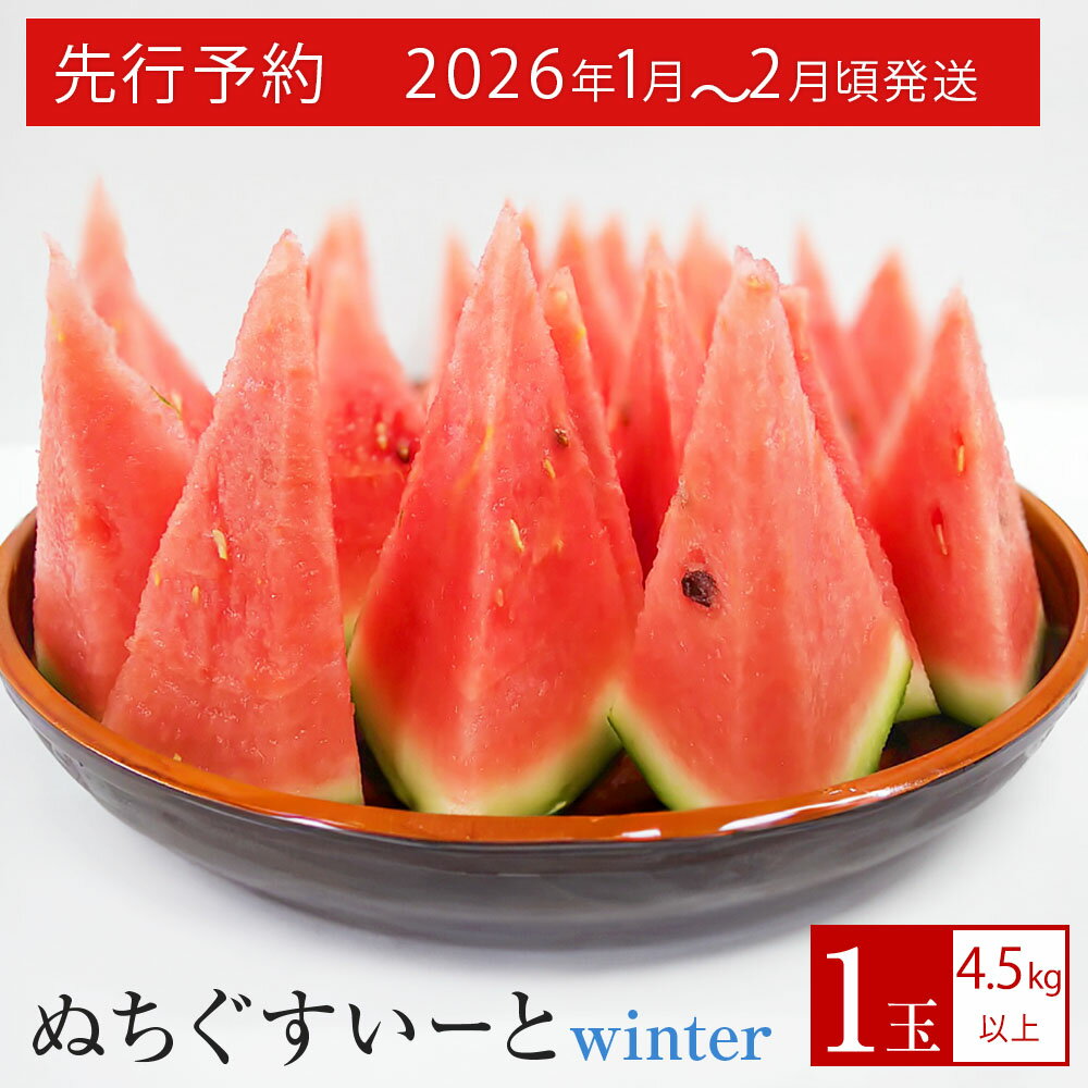 【JAおきなわ】厳選すいか！ぬちぐすいーとwinter　【2026年1月～2月頃発送】先行予約