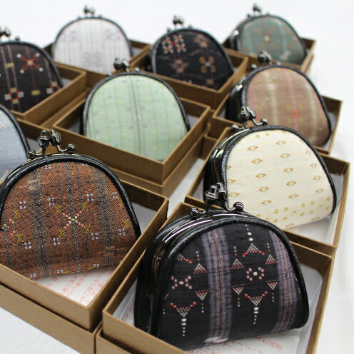 【伝統工芸　読谷山花織】月丸小銭入れ