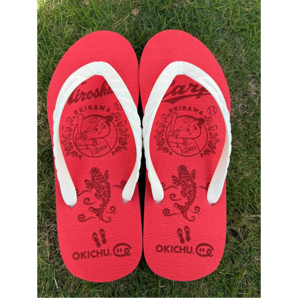 【サイズ選択可】プロ野球コラボ島ぞうり（広島カープ） | 沖縄 プロ野球 広島カープ 広島 カープ 島ぞうり 旅行 美浜 トラベル キャンプ 人気 おすすめ 北谷 ちゃたん おすすめ