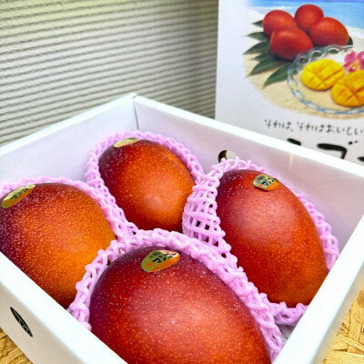 【ふるさと納税】【2026年6月から順次発送・化粧箱】JAおきなわが厳選したアップルマンゴー2kg(3～6玉)【配送不可地域：離島】【1681769】 サムネイル3