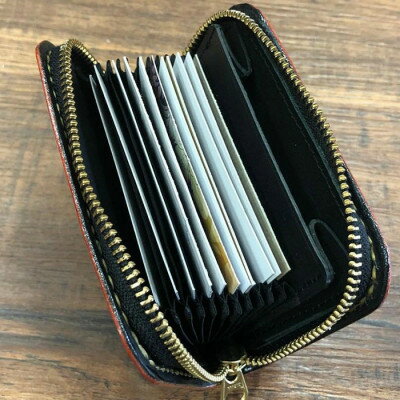 【ふるさと納税】ジャバラ式コインケース(レッド)【1388577】 サムネイル2