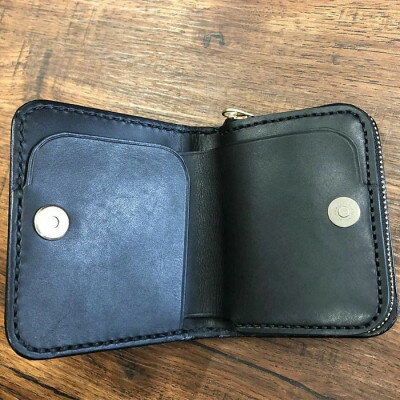 【ふるさと納税】ジャバラ式 二つ折り財布(ブラック)【1388590】 サムネイル2