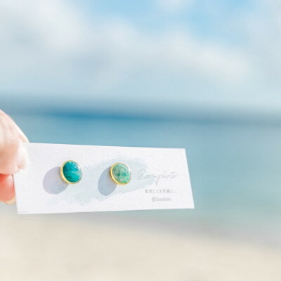 【ふるさと納税】地球ピアス mini「地球も人も笑顔に。海のゴミを宝物に」【1638367】 サムネイル2