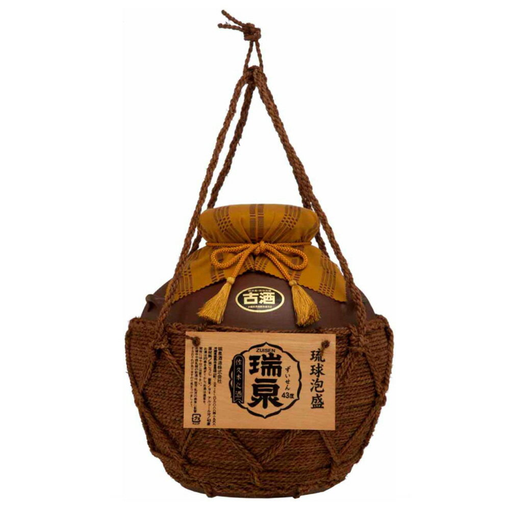 【ふるさと納税】【琉球泡盛】瑞泉酒造　43%おもろ甕貯蔵10年古酒入「瑞泉壺3升（巻）壺」5,400ml サムネイル2