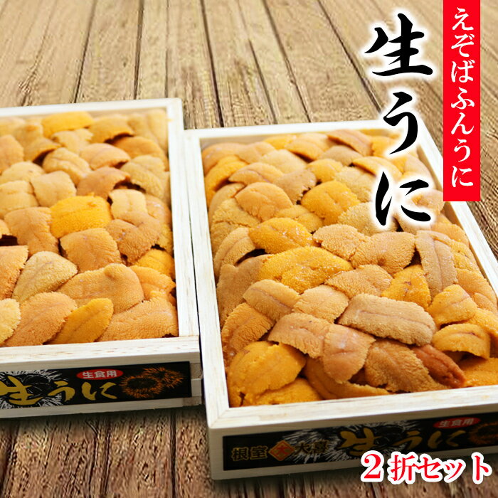 <年内配送可> エゾバフンウニバラ詰め 130g × 2 折 うに 雲丹 えぞばふんうに 蝦夷バウンウニ 蝦夷ばふんうに ウニ丼 うに丼 雲丹丼 刺身 お取り寄せ グルメ 海鮮 北海道 根室市 ふるさと納税 D-73008