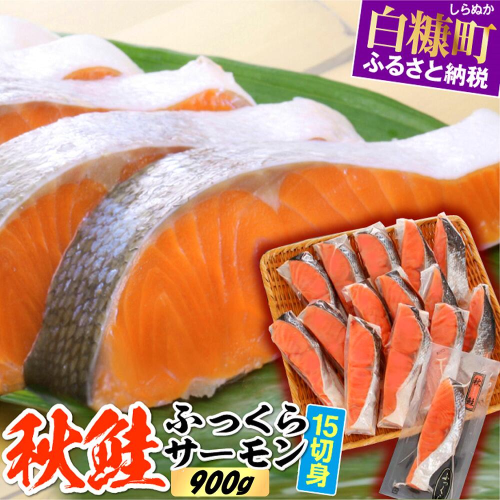 高評価 4.20 秋鮭ふっくらサーモン 鮭 さけ サーモン 北海道 15切れ入り (900g) 応援 グルメ 食べ物 サケ 切り身 焼鮭 焼き魚 人気 ふるさと ふるさと納税 北海道 魚 海鮮 海鮮食品 魚介類 魚介 白糠町