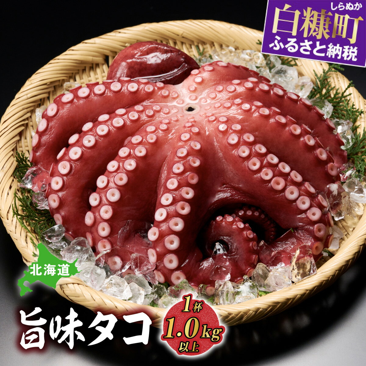 高評価 4.67 ふるさと納税 海鮮 北海道旨味たこ 1.0kg以上×1杯 ゆでダコ 茹でダコ グルメ 食べ物 人気 北海道 白糠町