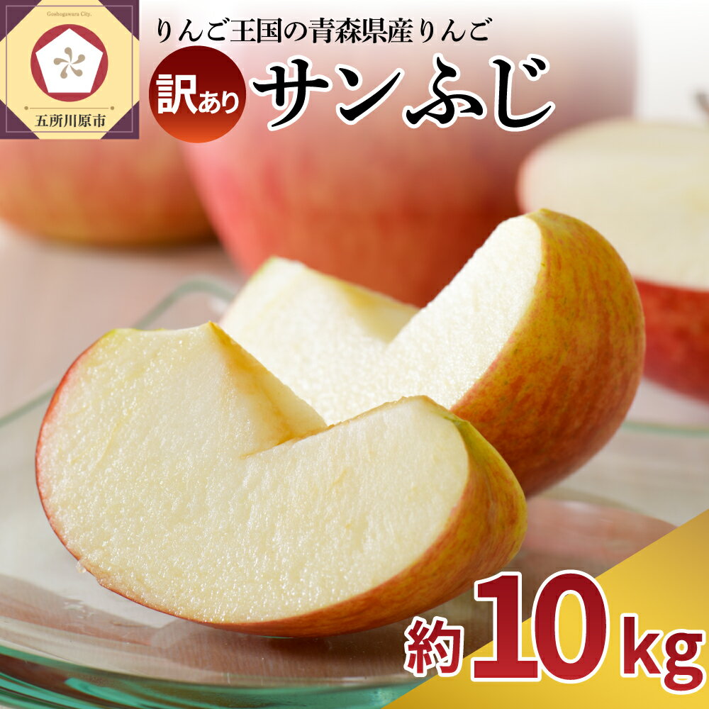 【選べる配送時期】【訳あり】 りんご 約 10kg サンふじ 青森産 / 不揃い 規格外 くだもの 果物 フルーツ リンゴ 林檎 サンフジ 旬 お取り寄せ 産地直送 送料無料 青森 県 五所川原市