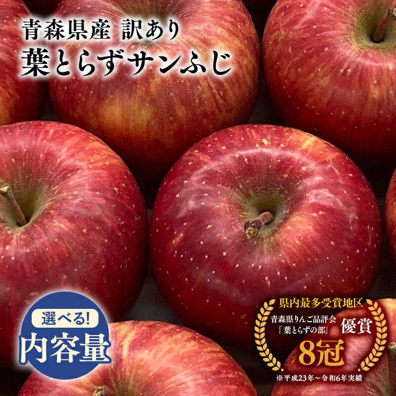 ≪内容量が選べる≫青森県産 訳あり 葉とらず サンふじ 約3kg 約5kg【青森県 平川市 岩渕農園】1月〜3月発送 青森 青森県産 平川 りんご リンゴ 林檎 くだもの 果物 フルーツ レビューキャンペーン
