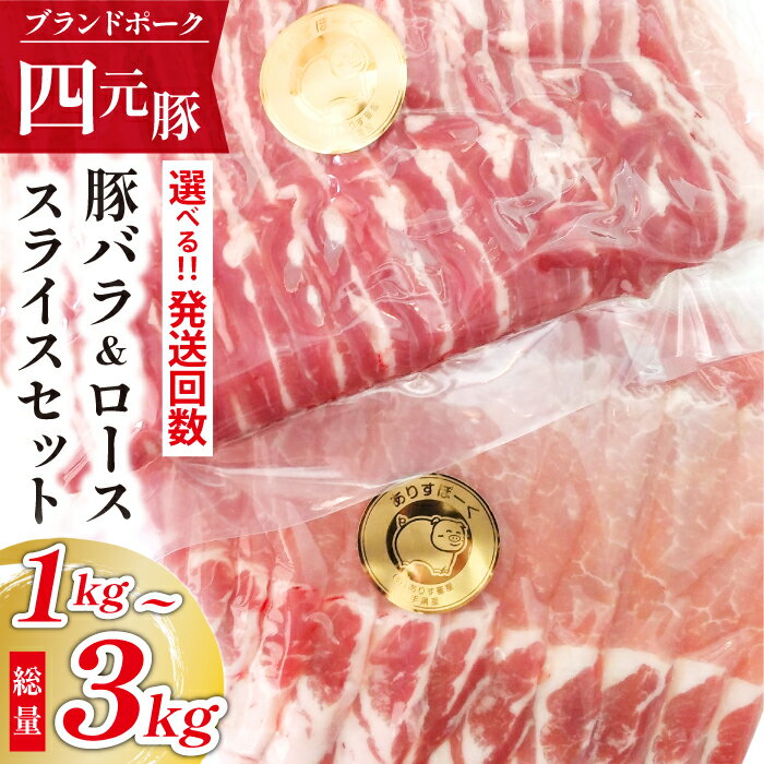 豚肉 四元豚 おすすめ ありすぽーく バラスライス 500g ローススライス 500g 総量 1000g 送料無料 精肉 国産 ポーク バラ肉 豚バラ 豚ロース ロース 生姜焼き 炒め物 焼肉 すき焼き 豚しゃぶ しゃぶしゃぶ 鍋 ポークソテー 岩手県 滝沢市 先行予約