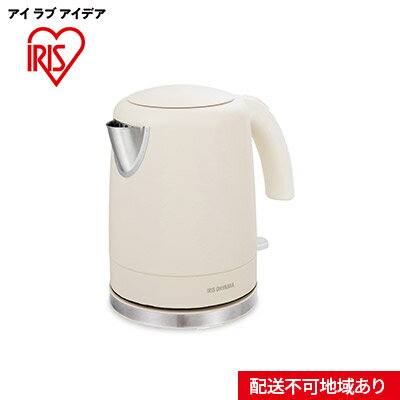 電気ケトル IKE-D1000-CW ホワイト キッチン用品 調理家電 アイリスオーヤマ 電化製品 家電 新生活 一人暮らし
