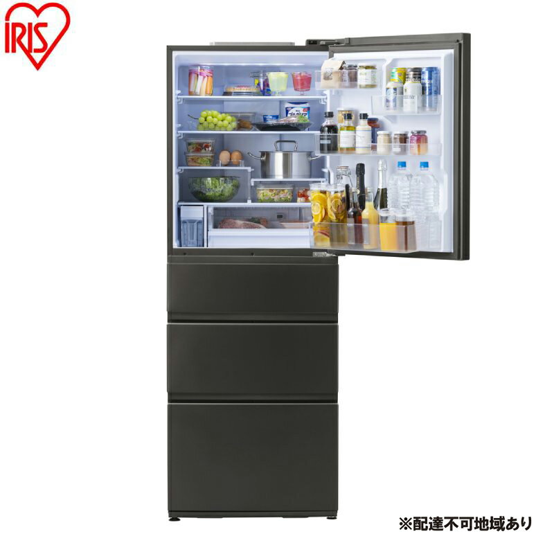 冷蔵庫 冷凍冷蔵庫 428L IRSN-SX43A-H ノーブルグレー(4ドア)アイリスオーヤマ スリム 冷凍室 4ドア 右開き 省エネ 静音 霜取り不要 大型 急速冷凍 ふたり暮らし 400L 以上