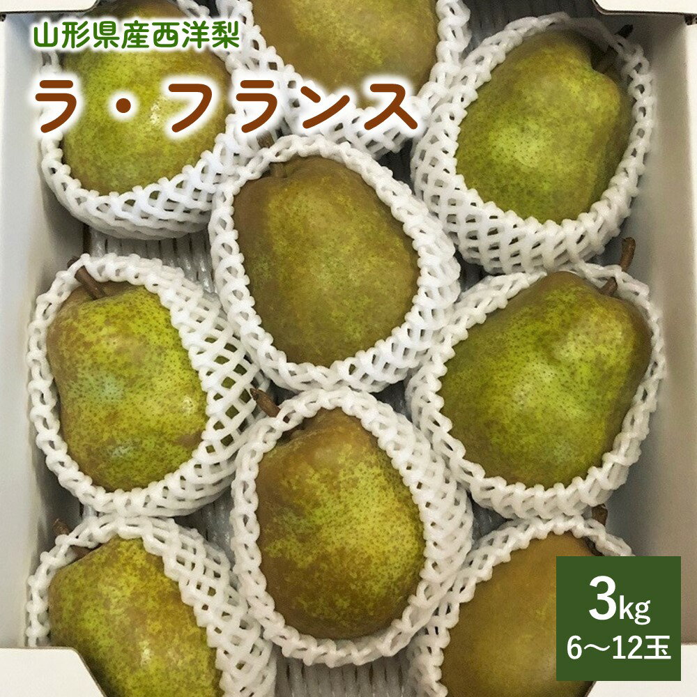 西洋梨( ラ・フランス )3kg ご家庭用 フルーツ 山形県 上山市 0137-2501