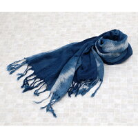 佐古染色工芸の藍染コットンストール【絞り染め】 年末年始 お中元 お歳暮 内祝い 快気祝い