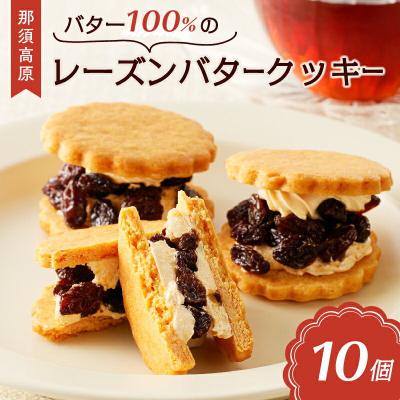 バター100%の那須高原 レーズンバタークッキー 栃木県 那須塩原市 お菓子 スイーツ おやつ レーズン 焼き菓子 フレッシュバター ジャージー牛乳 お取り寄せ グルメ 送料無料